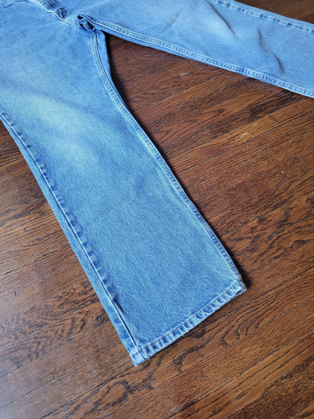 Riders by Lee Mens 38X32 Denim Jeans Regular Fit Straight Leg Heavy Duty - Picture 3 of 16
